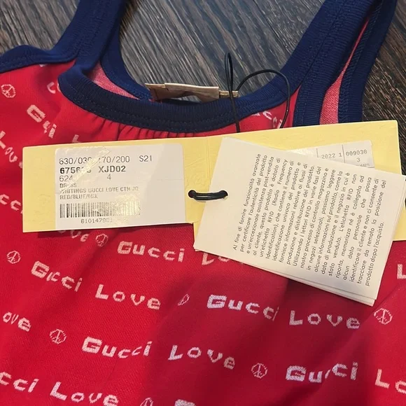Red Gucci Dress toddler girl size 4